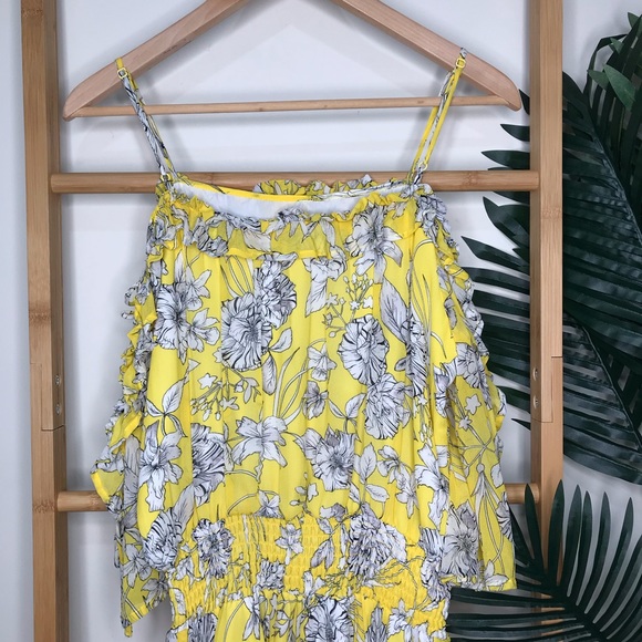 SOLD Seed Heritage Yellow Floral Tie Dress 8 - Picture 11 of 16